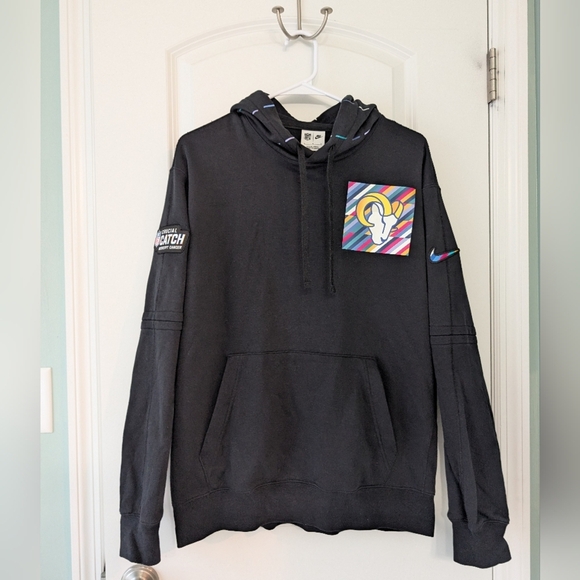 NFL Other - Nike x NFL, Mens Size Large, LA Rams‎ 2023 Crucial Catch Club Hoodie, Black
